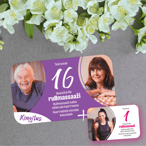 Rullmassaaži 16 korra kaart + 1 kinkekaarti